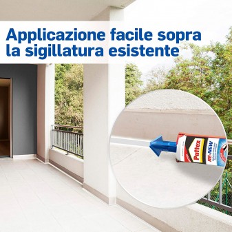 Pattex Bagno Sano Re-New Sigillante Universale con Beccuccio