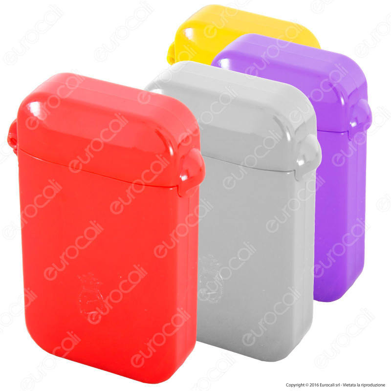 Bravo Rex Posacenere Tascabile in Plastica Colorata con Tappo