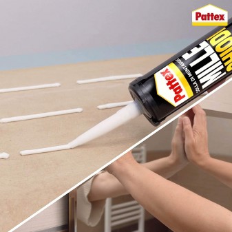 Pattex Mille Chiodi Extreme Adesivo Ultraresistente per Tutti i Materiali - Flacone da 460g