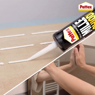 Pattex Mille Chiodi Extreme Adesivo Ultraresistente per Tutti i Materiali - Flacone da 460g