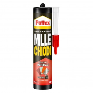 Pattex Mille Chiodi Extreme Adesivo Ultraresistente per Tutti i Materiali - Flacone da 460g