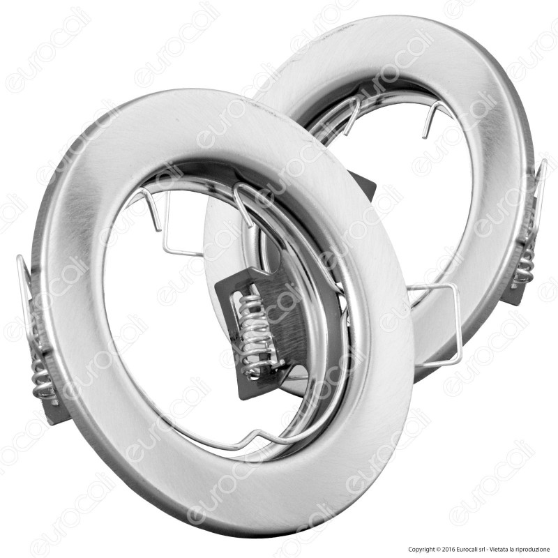 V-Tac VT-778 2 Portafaretti Fissi Rotondi da Incasso per Lampadine