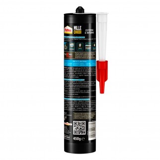 Pattex Mille Chiodi Esterni e Interni Colla di Montaggio con Applicatore - Flacone da 450g