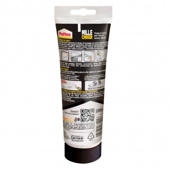Pattex Mille Chiodi Trasparente Colla di Montaggio - Flacone da 200g