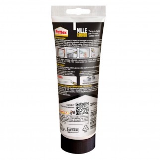 Pattex Mille Chiodi Trasparente Colla di Montaggio - Flacone da 200g