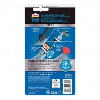 Pattex Bagni e Cucine Sigillante Resistente alla Muffa a Lunga Durata