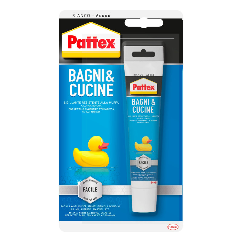 Pattex Bagni e Cucine Sigillante Resistente alla Muffa a Lunga Durata