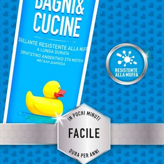 Pattex Bagni e Cucine Sigillante Resistente alla Muffa a Lunga Durata