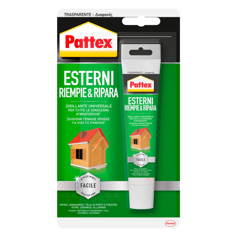 Pattex Esterni Riempie e Ripara Sigillante Universale per Tutte le
