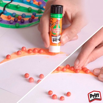 Pritt Stick Fun Colors Colla Colorata - 4 Stick da 10g