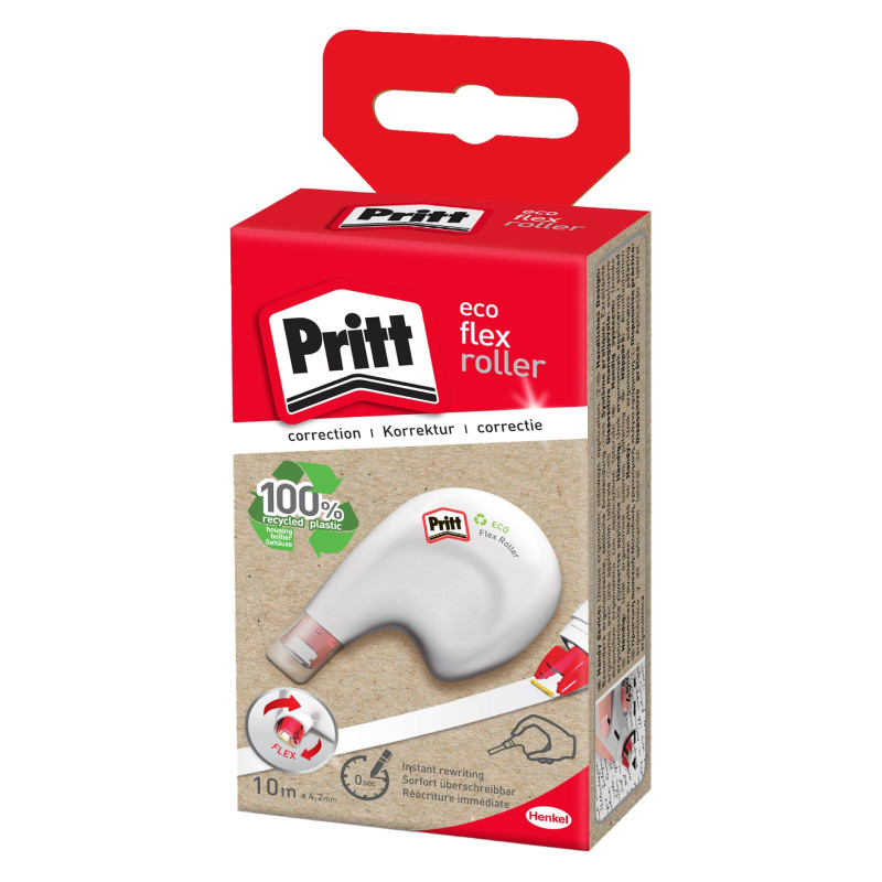 Pritt Eco Flex Correttore a Nastro - Confezione con Roller da 10 Metri