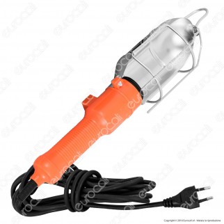 Velamp IS525 Workshop Lampada da Officina con Gabbia Metallica per