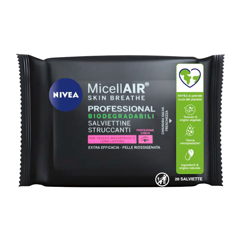 Nivea Micellair Skin Breathe Professional Salviettine Struccanti con