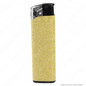 Accendini Electronic Maxi Prof Fantasia Glitter - Serie da 5