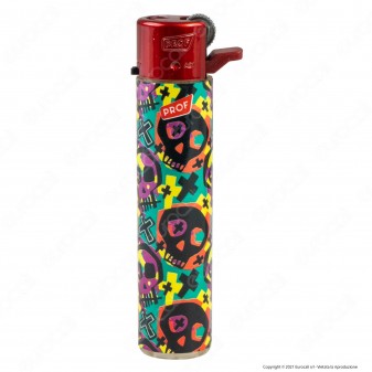 Accendini a Pietrina Maxi Prof Fantasia Red Skulls - Serie da 5