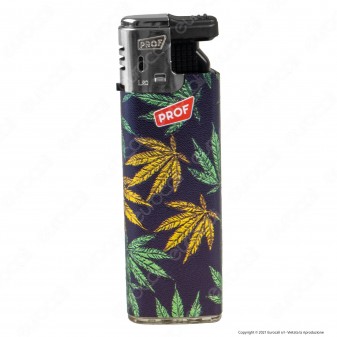 Accendini Turboflame Maxi Prof Fantasia Golden Leaves - Box da 50