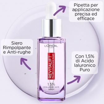 L'Oréal Paris Revitalift Filler Siero Viso Azione Rimpolpante e