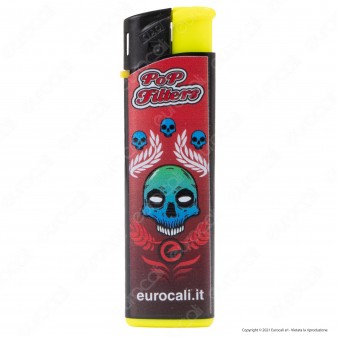 Pop Filters Accendini Elettronici Ricaricabili Fantasia Eurocali -