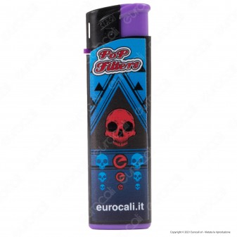 Pop Filters Accendini Elettronici Ricaricabili Fantasia Eurocali -