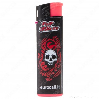 Pop Filters Accendini Elettronici Ricaricabili Fantasia Eurocali -