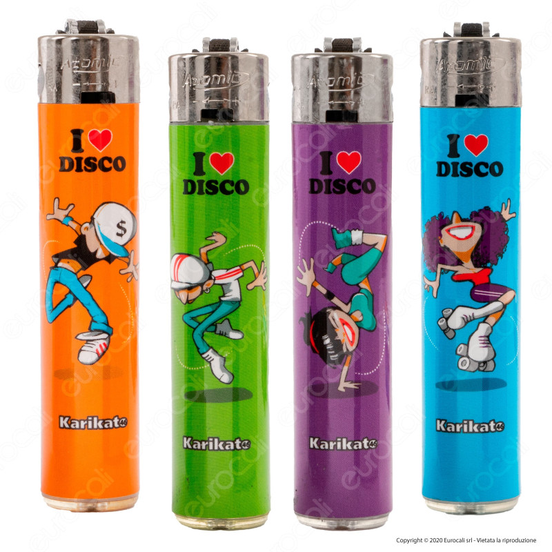 Accendini a Pietrina Atomic Maxi Fantasia Dance - Serie da 4