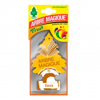 Arbre Magique Fruit Profumatore Solido per Auto Fragranza Cocco Lunga