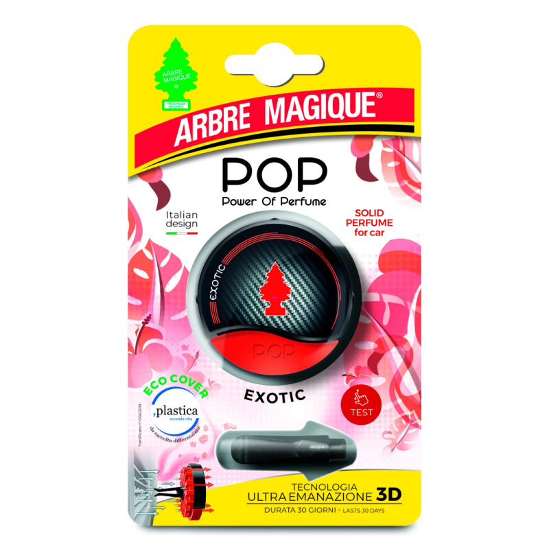 Arbre Magique Pop Profumatore Solido per Auto Fragranza Exotic Lunga