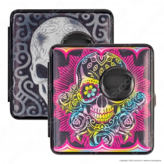 Champ Astuccio Portasigarette in Metallo e Similpelle con