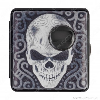 Champ Astuccio Portasigarette in Metallo e Similpelle con