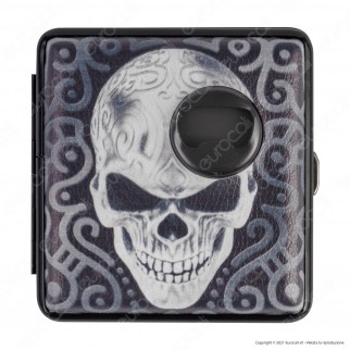 Champ Astuccio Portasigarette in Metallo e Similpelle con