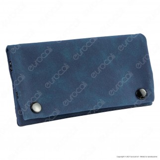 Champ Astuccio in Pelle Scamosciata Portatabacco e Porta Cartine