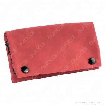 Champ Astuccio in Pelle Scamosciata Portatabacco e Porta Cartine