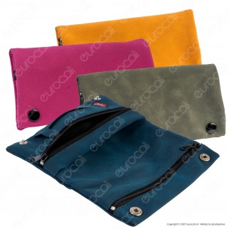 Champ Astuccio in Pelle Scamosciata Portatabacco e Porta Cartine