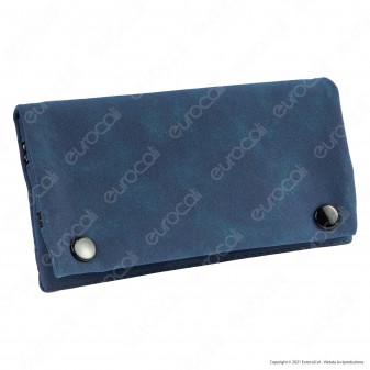 Champ Astuccio in Pelle Scamosciata Portatabacco e Porta Cartine