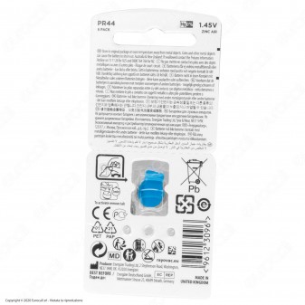 Rayovac Coclear Implant Pro+ Misura 675 - Blister 6 Batterie per