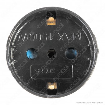 Ecova Adattatore Singolo Salvaspazio con Schuko + 10A 2P+T e Spina