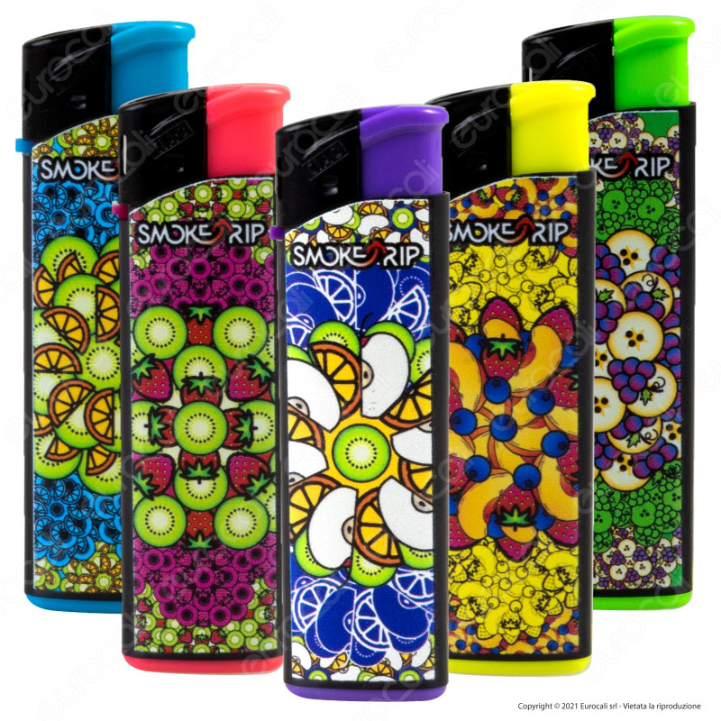 SmokeTrip Accendini Elettronici Ricaricabili Fantasia Fruit Mandala -