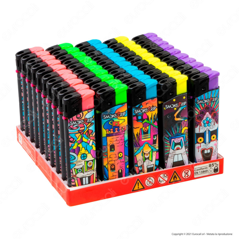 SmokeTrip Accendini Elettronici Ricaricabili Fantasia Psycho House -