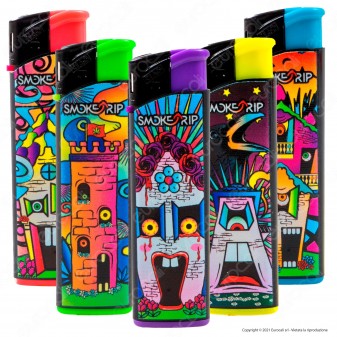 SmokeTrip Accendini Elettronici Ricaricabili Fantasia Psycho House -
