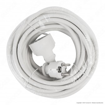 Ecova Cavo Prolunga con Spina e Presa Schuko 16A 2P+T 10 Metri - Mod.