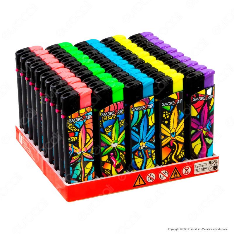 SmokeTrip Accendini Elettronici Ricaricabili Fantasia Trip Leaves -