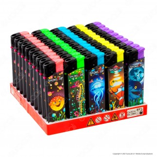 SmokeTrip Accendini Elettronici Ricaricabili Fantasia Fish Invasion -