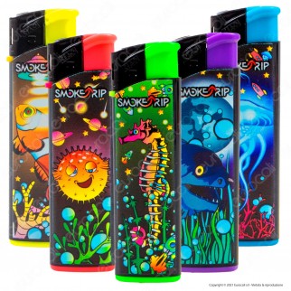 SmokeTrip Accendini Elettronici Ricaricabili Fantasia Fish Invasion -
