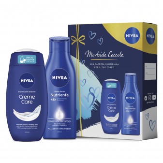 Nivea Kit Morbide Coccole Doccia Crema Creme Care e Crema Corpo