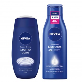 Nivea Kit Morbide Coccole Doccia Crema Creme Care e Crema Corpo