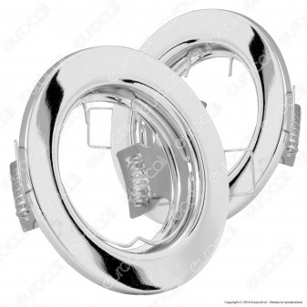 V-Tac VT-778 2 Portafaretti Fissi Rotondi da Incasso per Lampadine