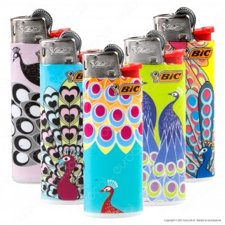 Bic Mini J25 Piccolo Fantasia Peacock - 5 Accendini