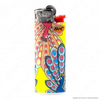 Bic Mini J25 Piccolo Fantasia Peacock - 5 Accendini