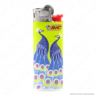 Bic Mini J25 Piccolo Fantasia Peacock - 5 Accendini