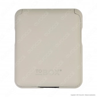 Tobox Portatabacco in Plastica per Filtri Cartine e Accendino